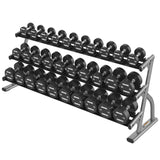 Life Fitness 3-Tier Long Saddle Dumbbell Rack (5-75)