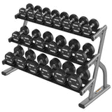 Life Fitness 3-Tier Short Saddle Dumbbell Rack (5-50)